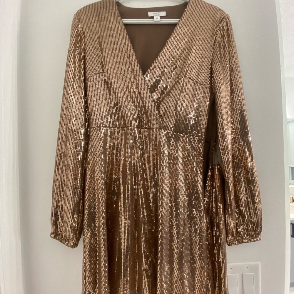Gold Nine West Dress